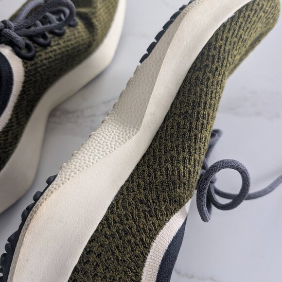 Allbirds Wool Runners Olive Green Sneakers Tree Dasher 2 M8.5 - Lightweight - Picture 11 of 14